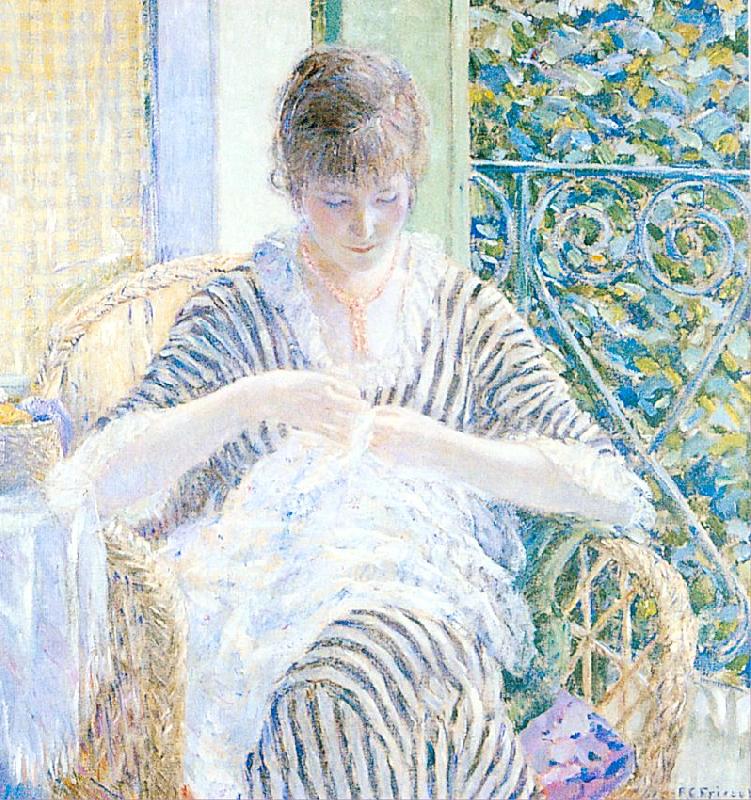 Frieseke, Frederick Carl On the Balcony France oil painting art